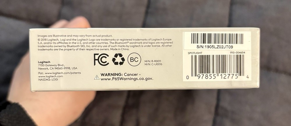 Logitech Spotlight Presentation Remote, Slate Newborn