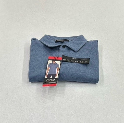 Banana Republic Men's Luxe Touch Performance Polo Shirt, Color Blue, Size M