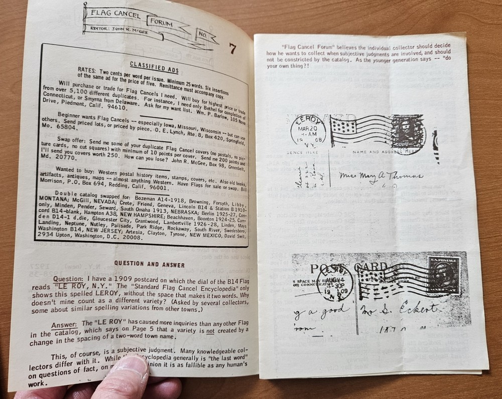 Five Issues Of Flag Cancel Firum 1968