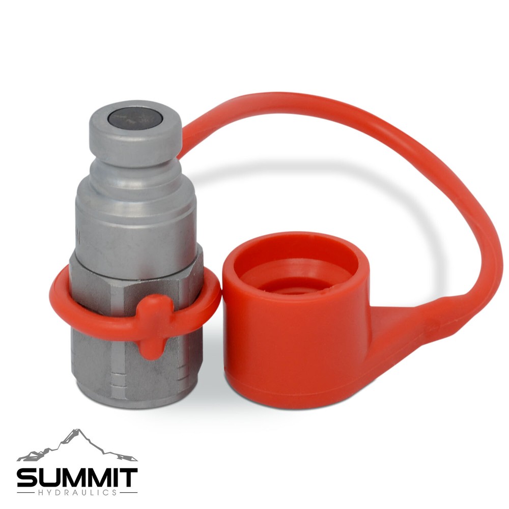 1/4″ Flat Face Hydraulic Quick Connect Coupler Set, 3/8″ SAE Thread