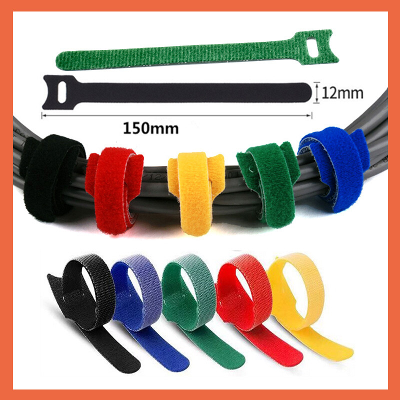Adjustable Releasable Reusable Hook And Loop Cable Ties, Cable Tidy Strapping
