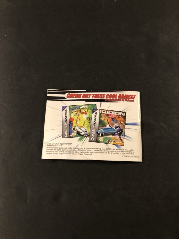pitfall the lost expedition gba Manual only