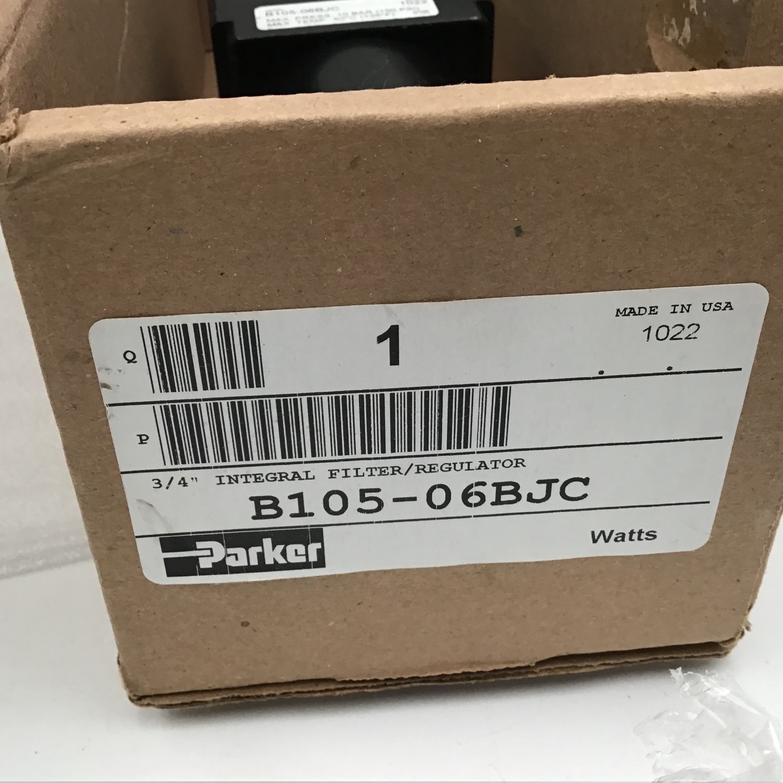 Parker B105-06BJC 3/4" Integral Filter Regulator Pneumatic Compressed Air System