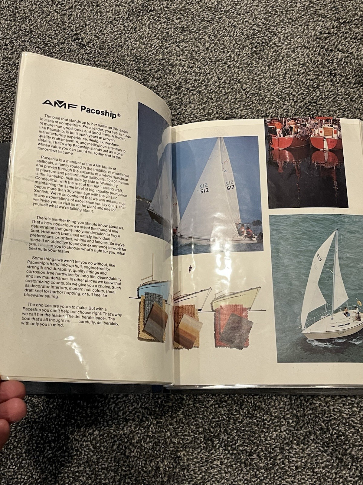 VINTAGE 1978/1979 AMF PACESHIP SAILBOAT Original Owner’s Manual& Sales Brochure