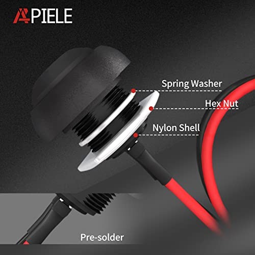 12mm Momentary Push Button Switch Mini Round Switch Waterproof 1A 250V Black