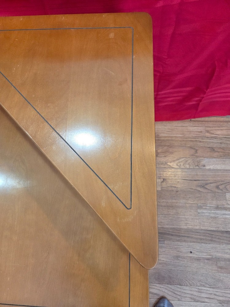 Mid century modern two-tier corner table table
