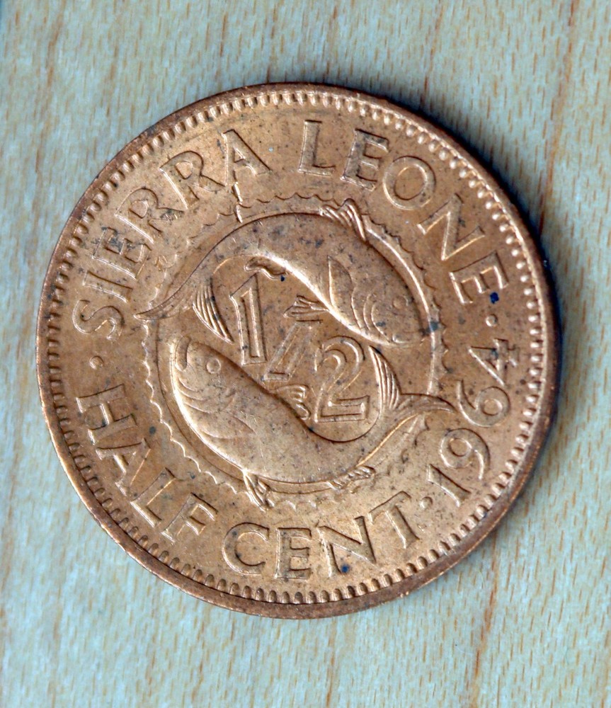 1964 Sierra Leone 1/2 Cent