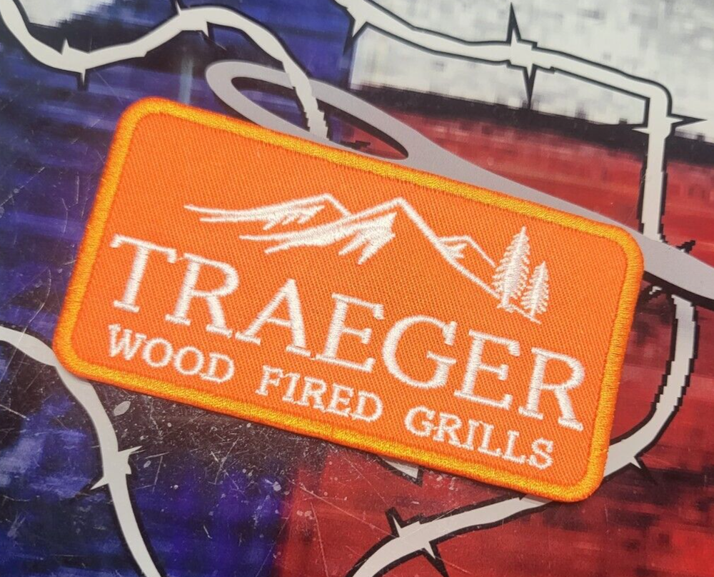 EMBROIDERED TRAEGER WOOD FIRED GRILLS PATCH (Please Read Ad)