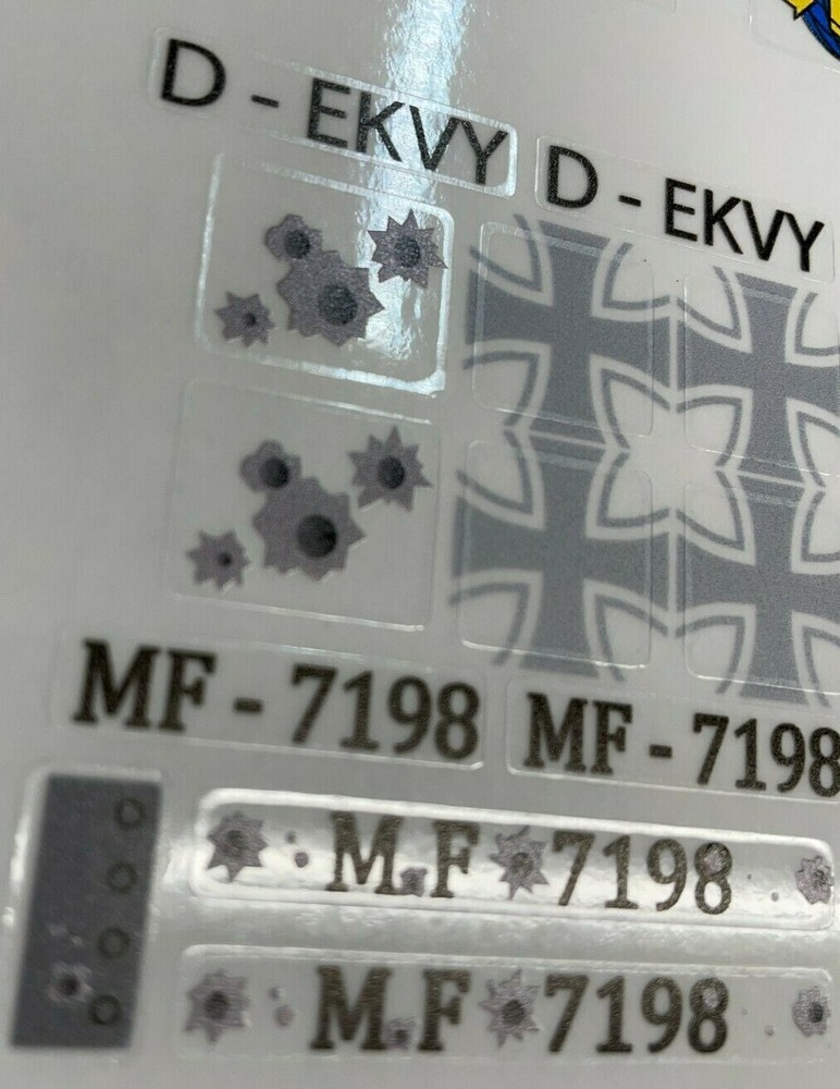 Custom Replacement Stickers for 7198 Fighter Plane Attack