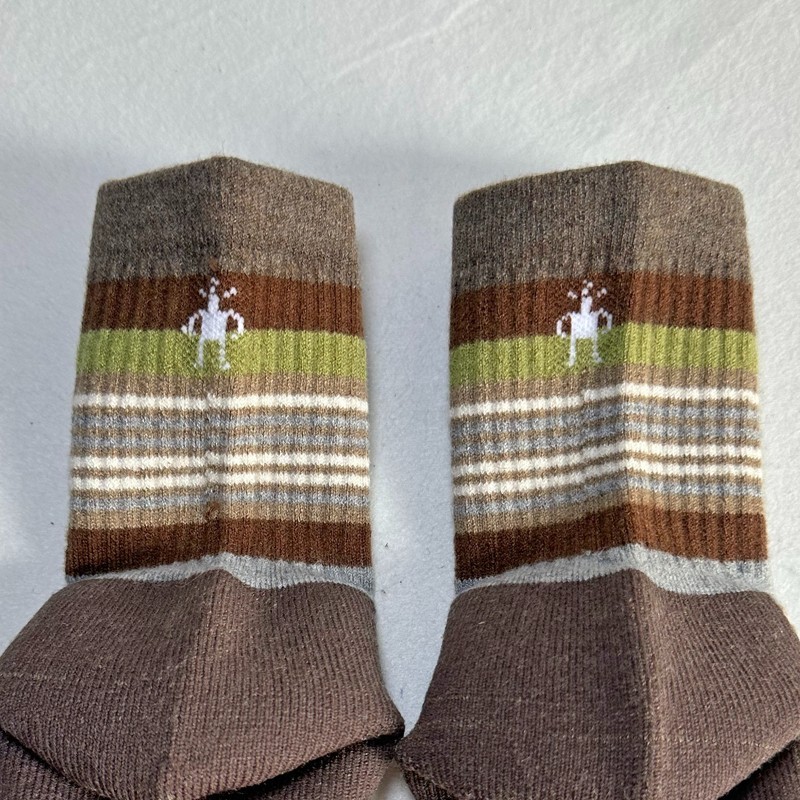 2 Pack Hike Light Cushion Mid Crew Socks Athletic Size Medium brown Smartwool