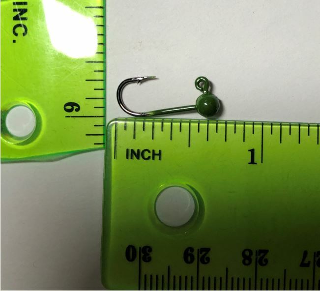 Lures Pro 100 PCs 1/64 oz Lead Jighead Fishing hooks Trout No collar Crappie