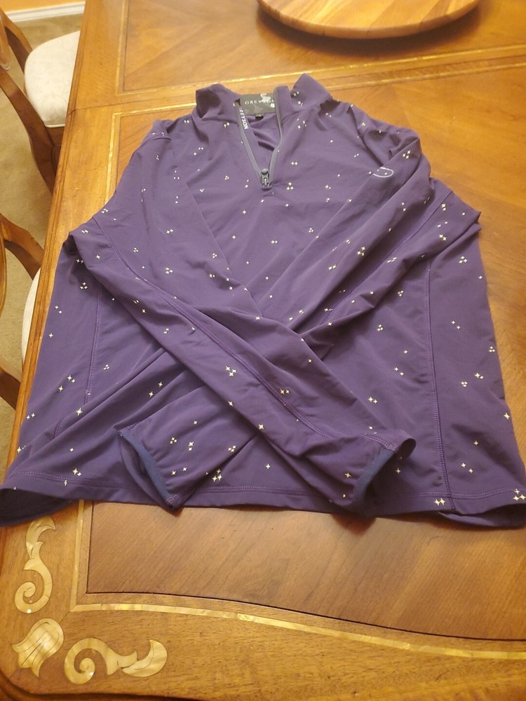 Greyson Tate 1/4 Zip Pullover Purple Raven Medium Men's