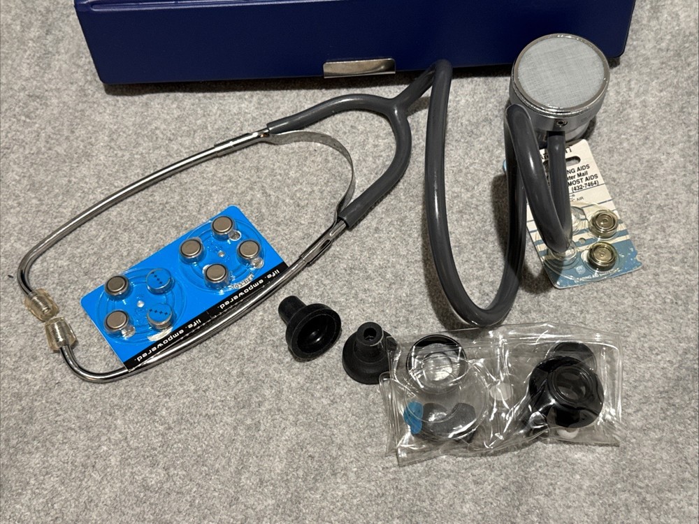 LABTRON ELECTROMAX ELECTRONIC STETHOSCOPE 04-1060 + CASE Tested & Working