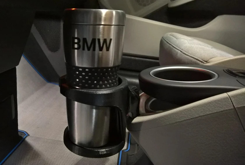 Replacement BMW i3 2014-2020 CENTER CONSOLE Cup Holder Drinks Yeti + INSERT!