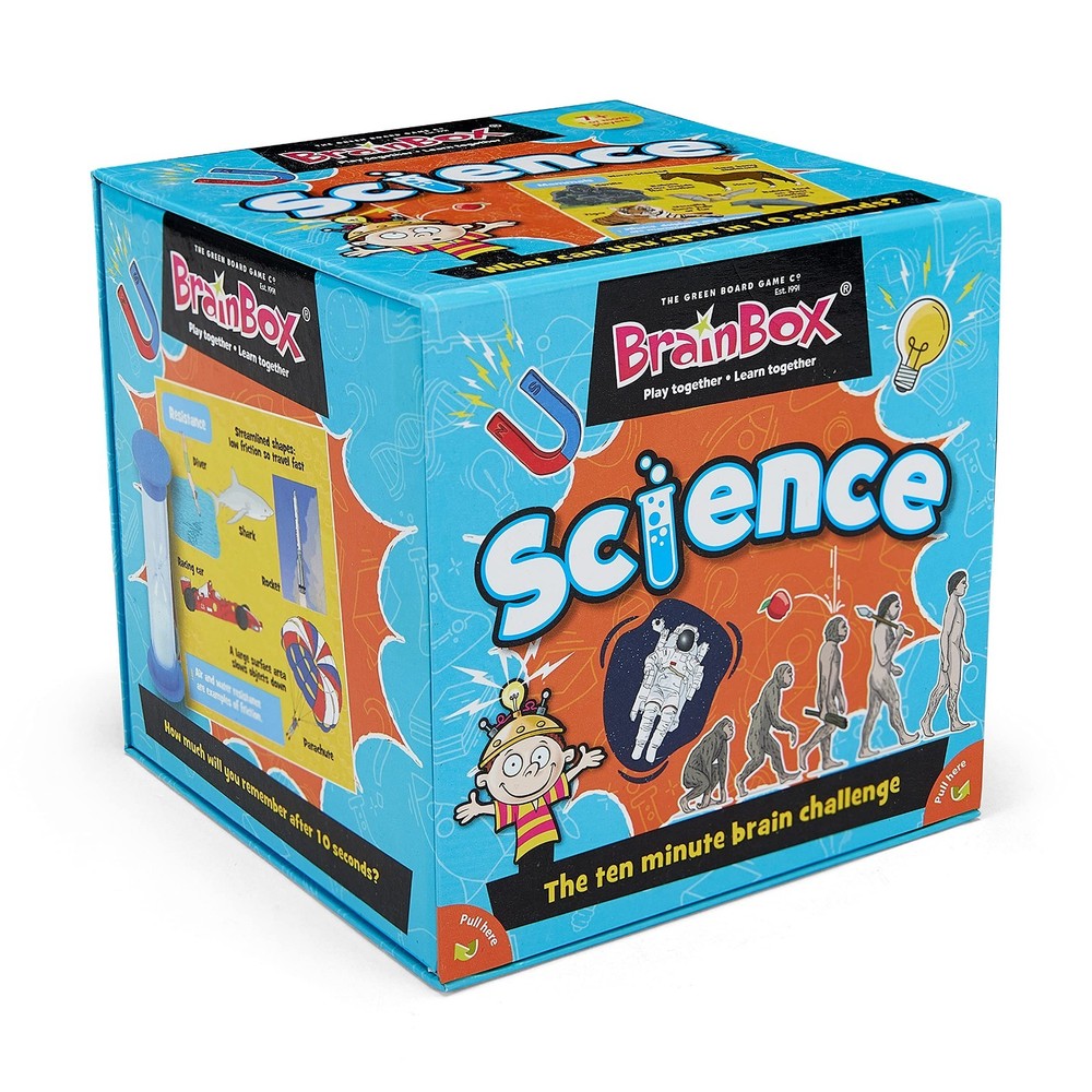 BRAINBOX SCIENCE NEW BRAIN CHALLENGE CARD GAME - NO USA TARIFFS