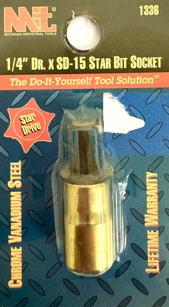 1/4" DRIVE SD-15 STAR BIT SOCKET MIT 1336