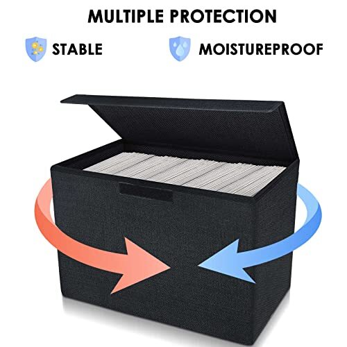 Comic Book Storage Box Collapsible Comic Box Comic Book Box with Handles