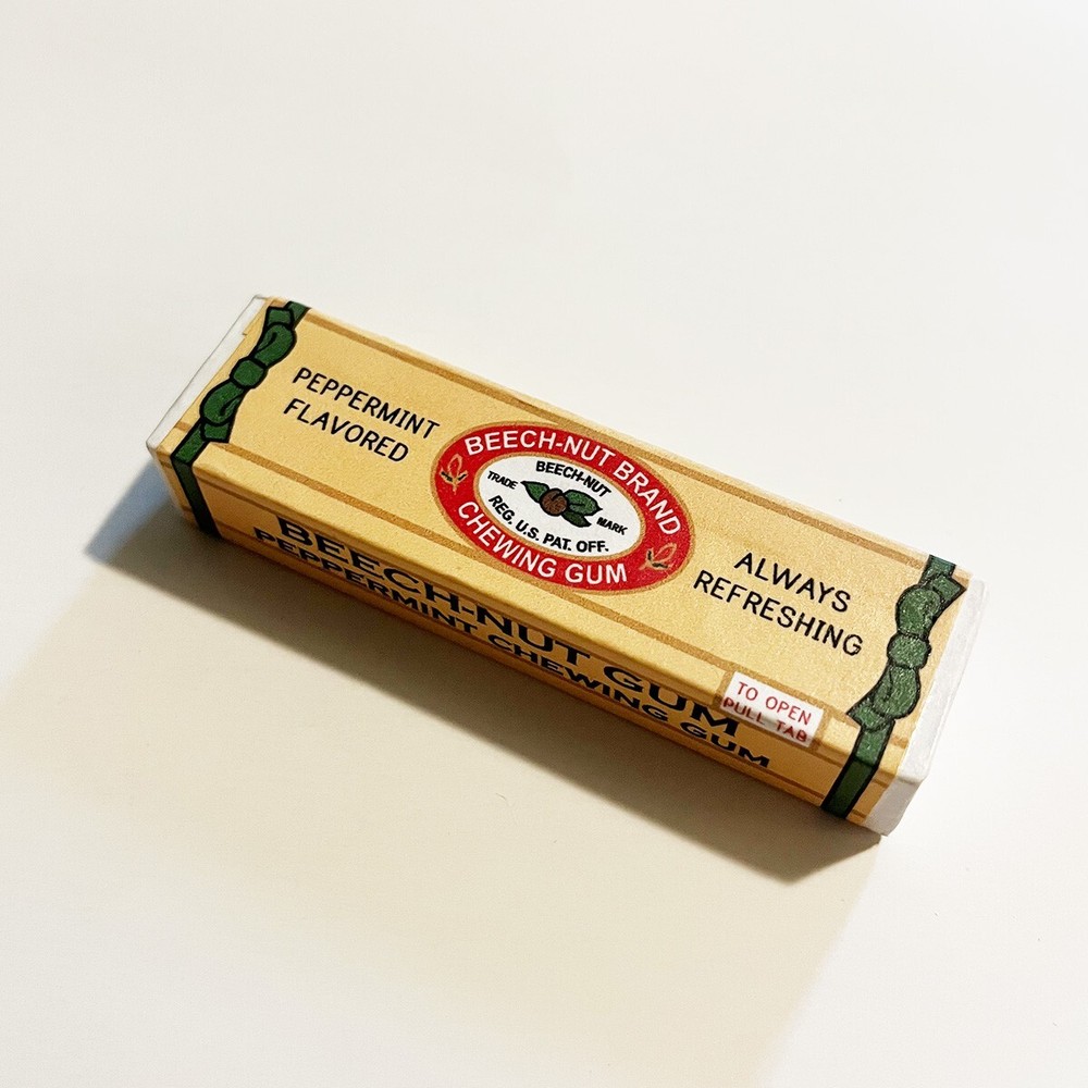 WWII 1940's Beechnut Peppermint Gum Replica Prop Packaging