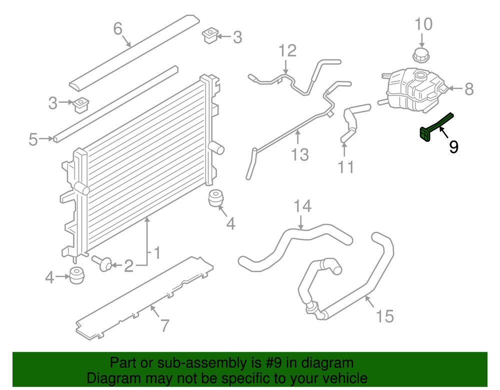 Genuine Ford Apron Panel Front Bracket F2GZ-8A082-D