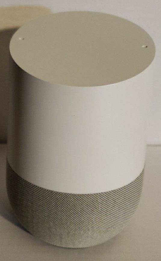 Google Home Smart Assistant Speaker White/Slate - No Power Cable UnTested