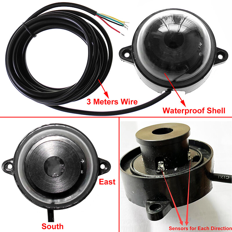 Single/Dual Axis Solar Electronic Tracker Controller W/ Light Sensor W/IR Remote