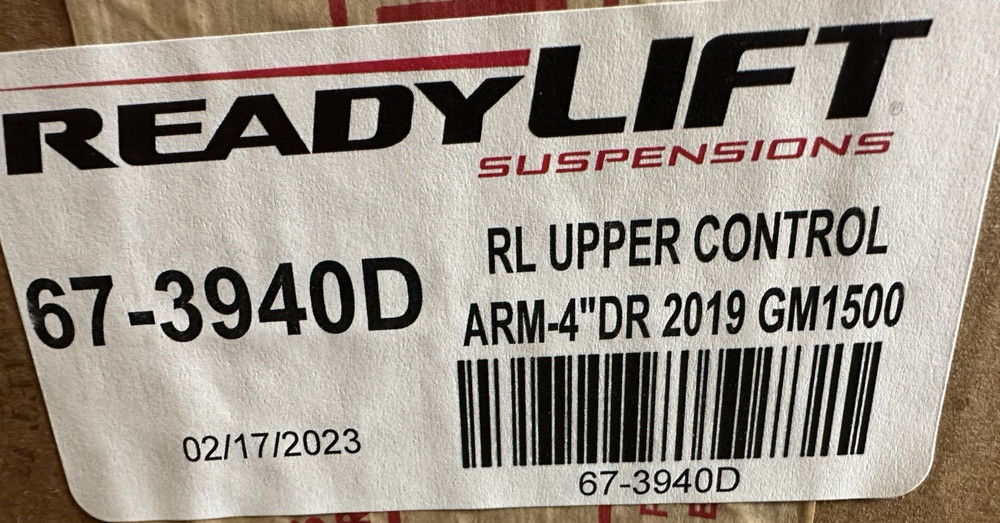ReadyLIFT Replacement Driver Side Upper Control Arm for 19-2025 Silverado 1500