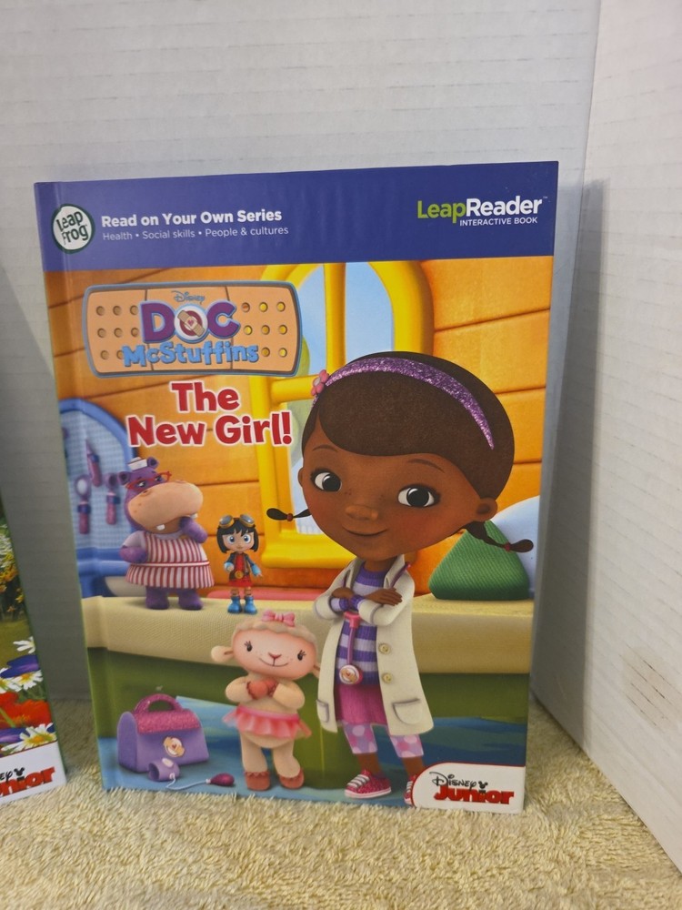 Leap Frog Leap Reader Disney Reader Books New Doc Mcstuffins & Sofia The First