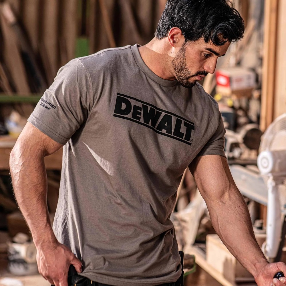 Dewalt Short Sleeve Coolmax Tee - Grey - 2XL