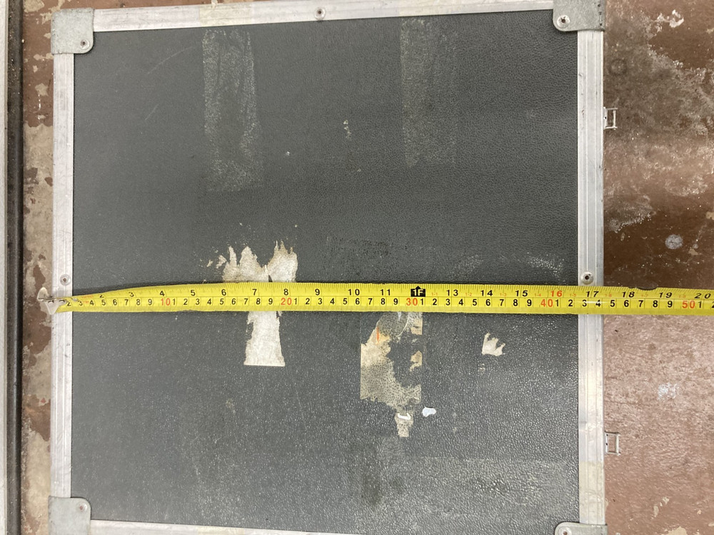 Small Black Flat Durable Flight & Road Style Trunk Case