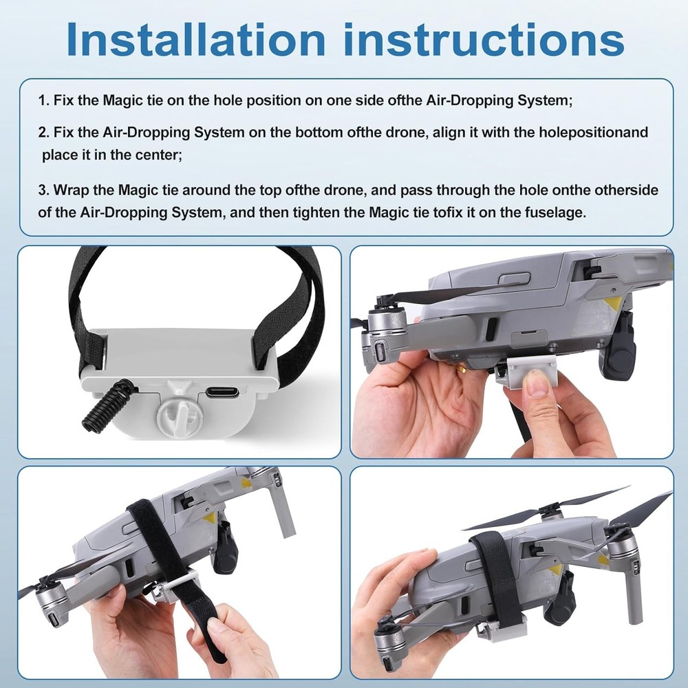 Universal Drone Airdrop System Compatible with