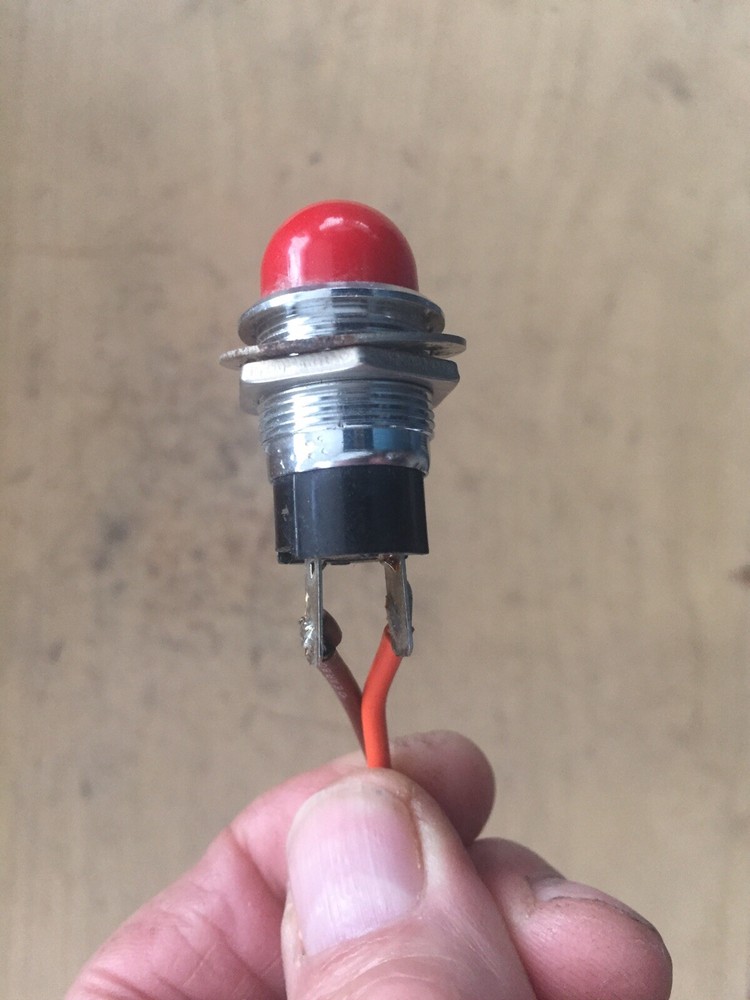 RED WARNING LIGHT OR ON LIGHT INDICATOR 120volt BRIGHT RED LIGHT For Dash Board