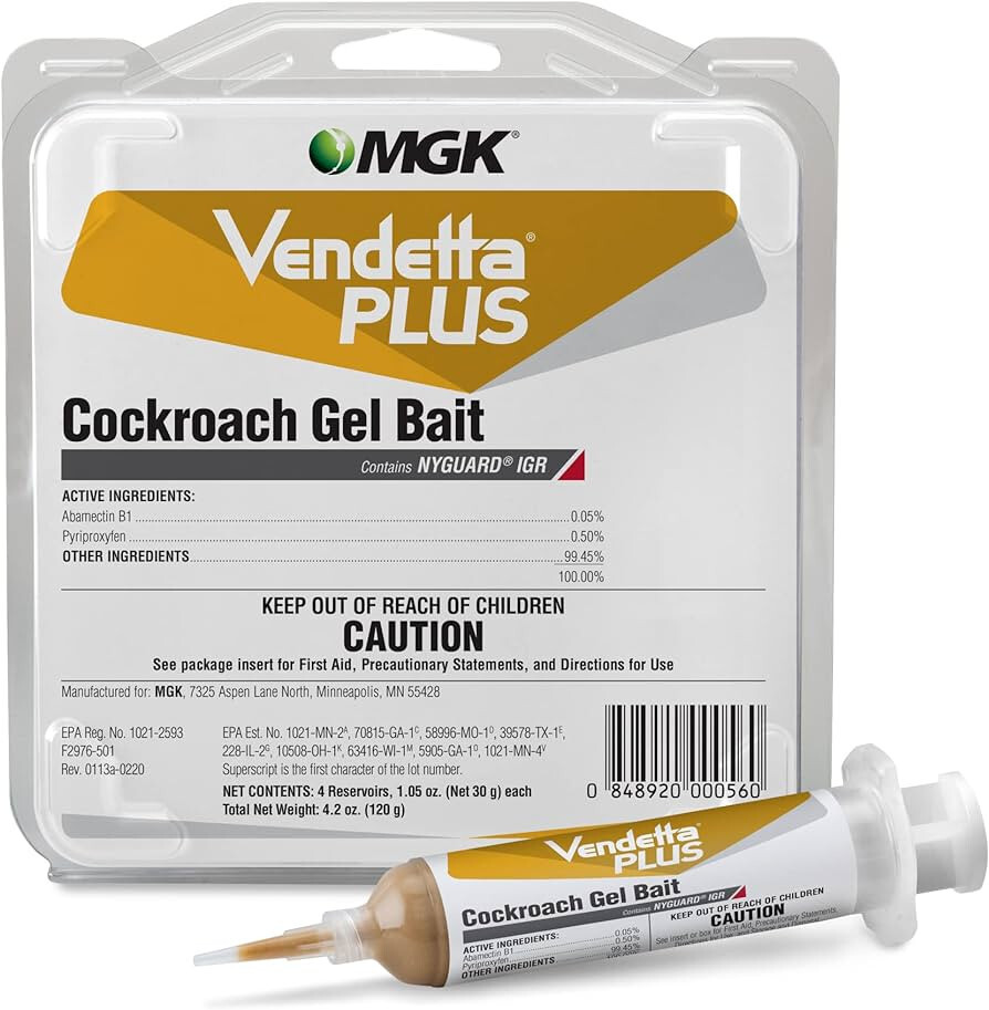Vendetta Plus Cockroach German Roach Control Bait Gel w/ Nyguard IGR ~SHIPS FAST