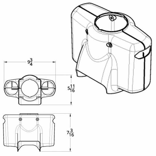 Chrome Upper Steering Column Cover
