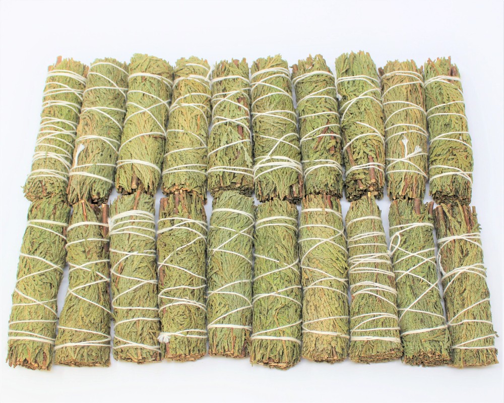 Cedar Sage Smudge: 3 Stick Value Pack! (Herb, House Cleansing Negativity Removal