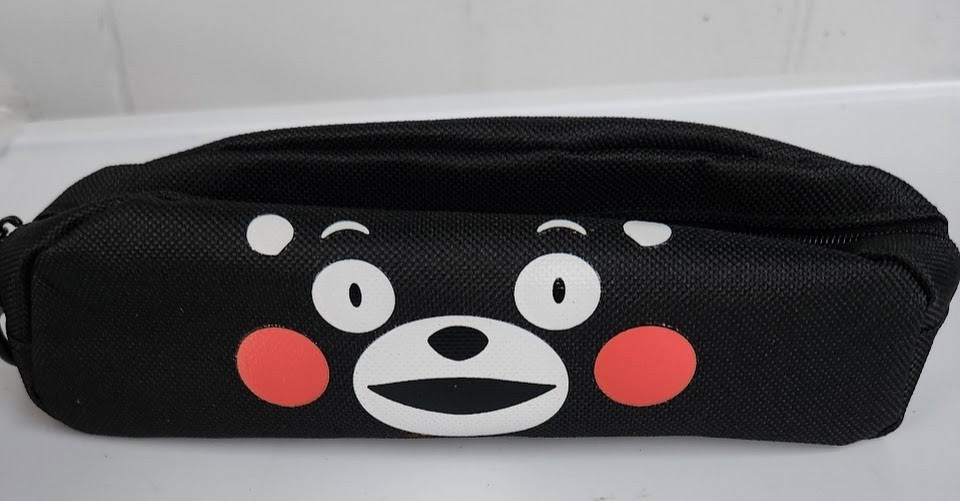 Kumamon pencil case pouch Black