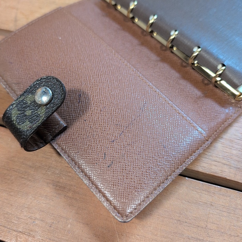 Authentic Louis Vuitton LV Agenda Notebook Cover Monogram Day Planner 2008 Diary