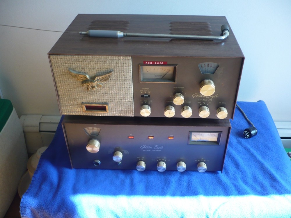 Browning Golden Eagle Mk III SSB Transmitter+Receiver - Powers On Untested