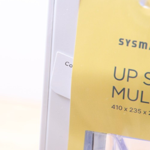 Sysmax Up System 9 Drawer Multibox Organizer White Clear NEW 16.1"x9.2"x9.8"