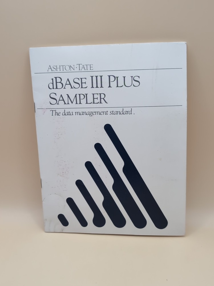 dBASE III Plus Sampler Ashton-Tate Vintage Software 3 Discs DOS Database