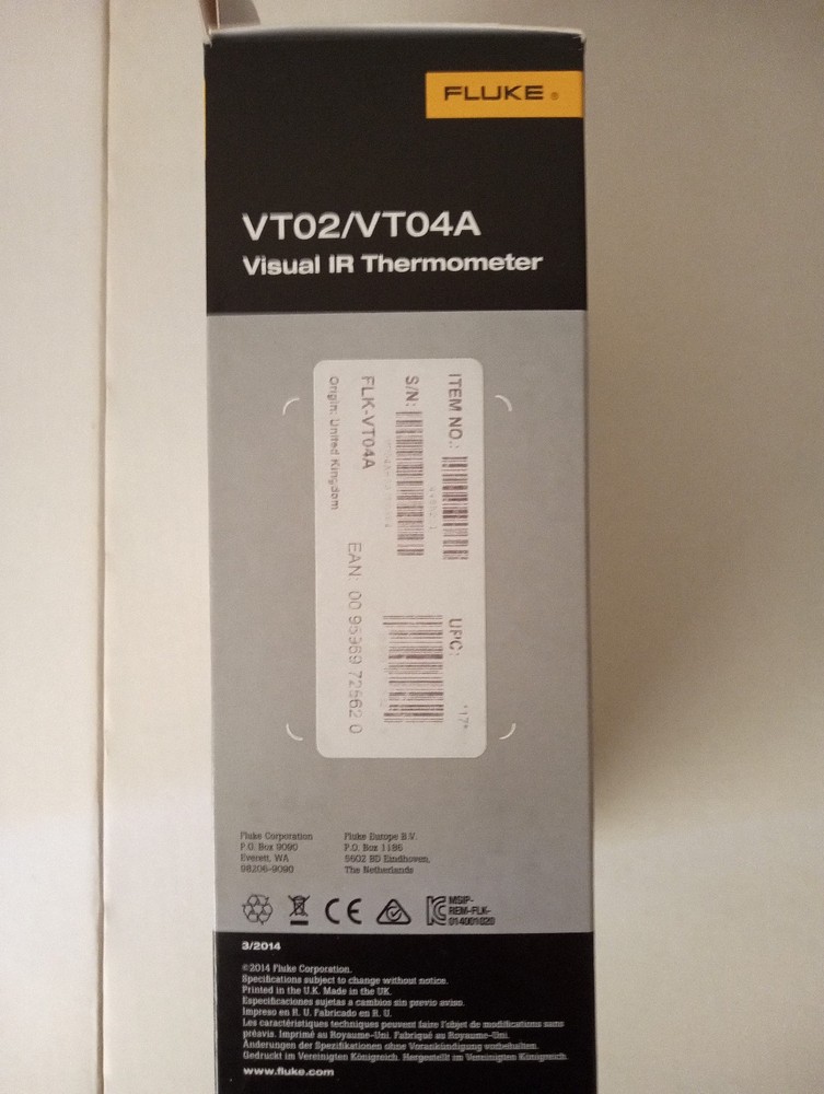 Fluke VT04 Visual Infrared Thermometer Kit