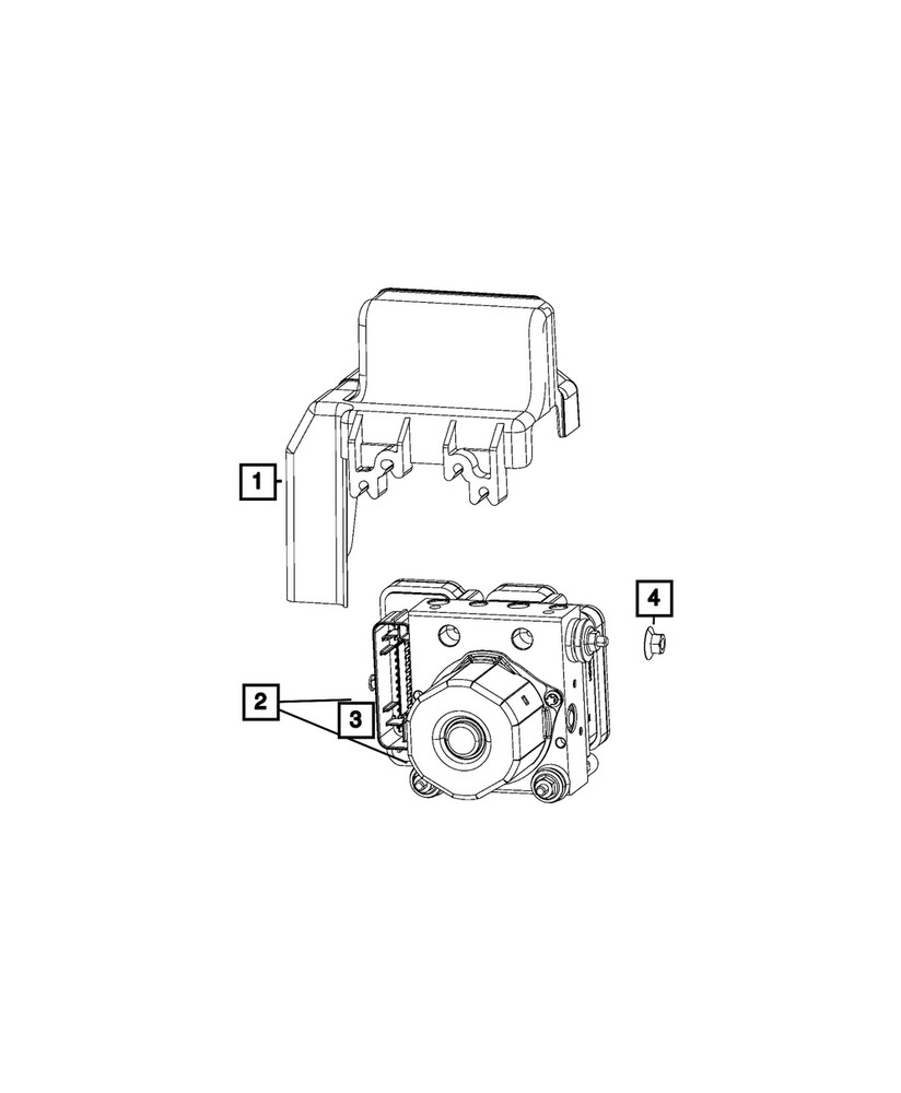 Genuine Mopar Anti-Lock Brake System Module 68599970AA