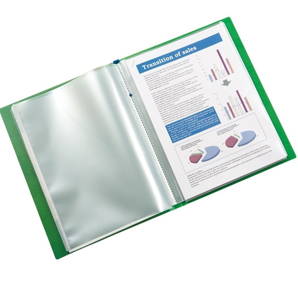 Toe Clear File Tuffle 8152T Transparent A4 20 Pockets Document Organizer