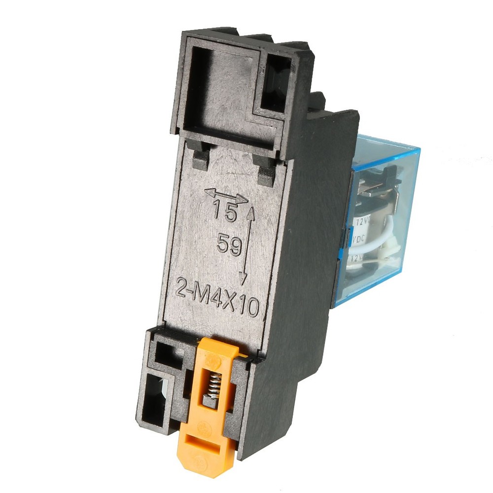 3 Pcs DC 12V 5A Coil Voltage General Purpose Power Relay + Socket Base