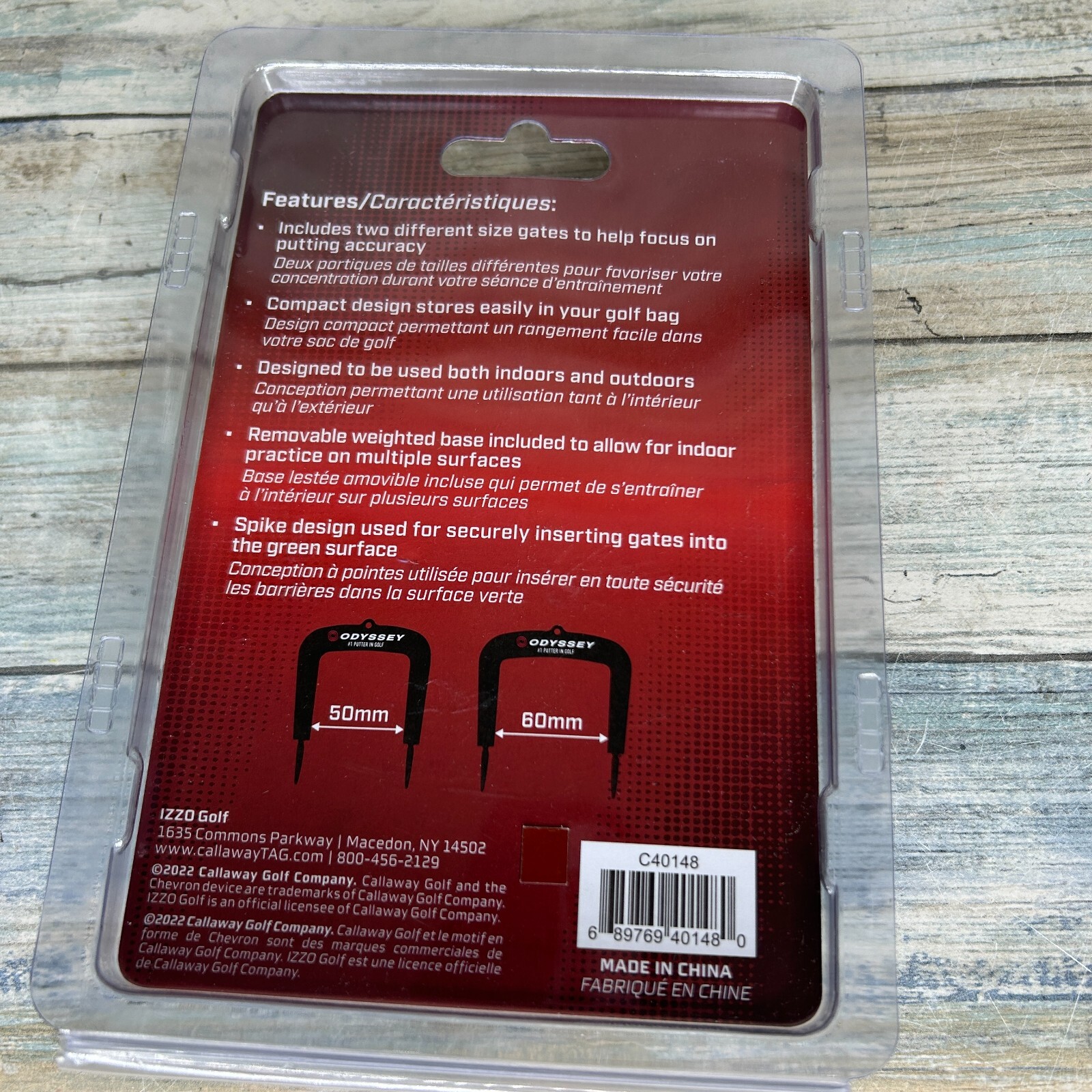 Odyssey Golf Putting Gates Putting Aid for Indoor Outdoor 2 Sizes