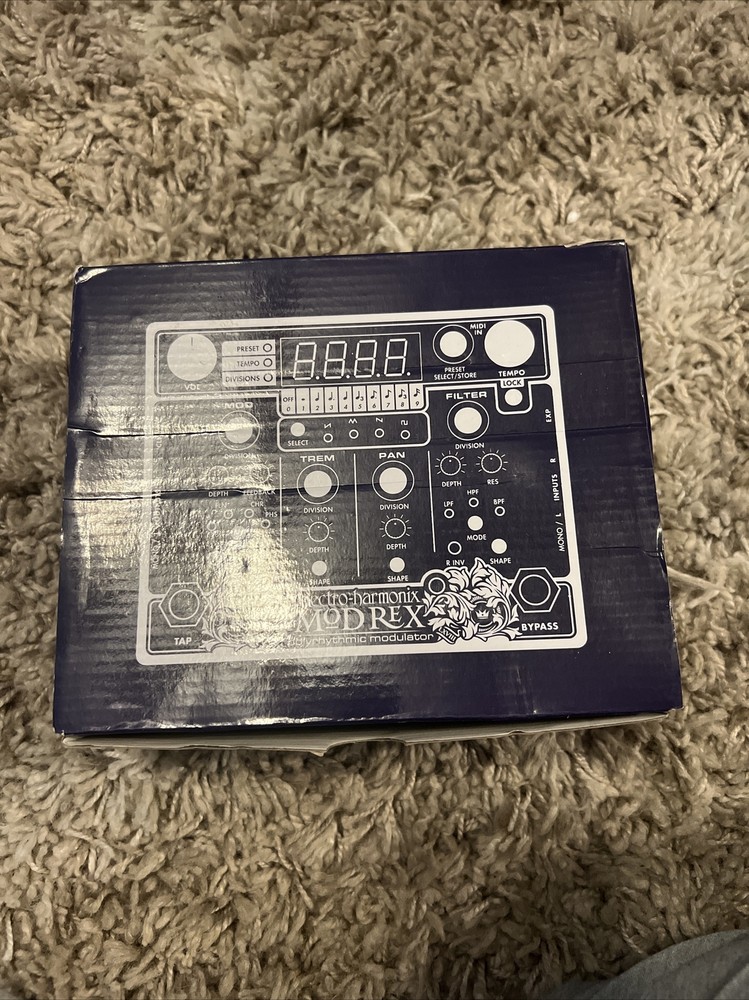 Electro-Harmonix EHX Mod Rex Polyrhythmic Modulator Guitar Effects Pedal w/ MIDI