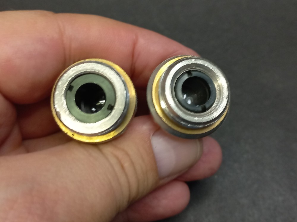 Soviet Vintage Microscope Lenses 2pcs, USSR Microscope Accessories