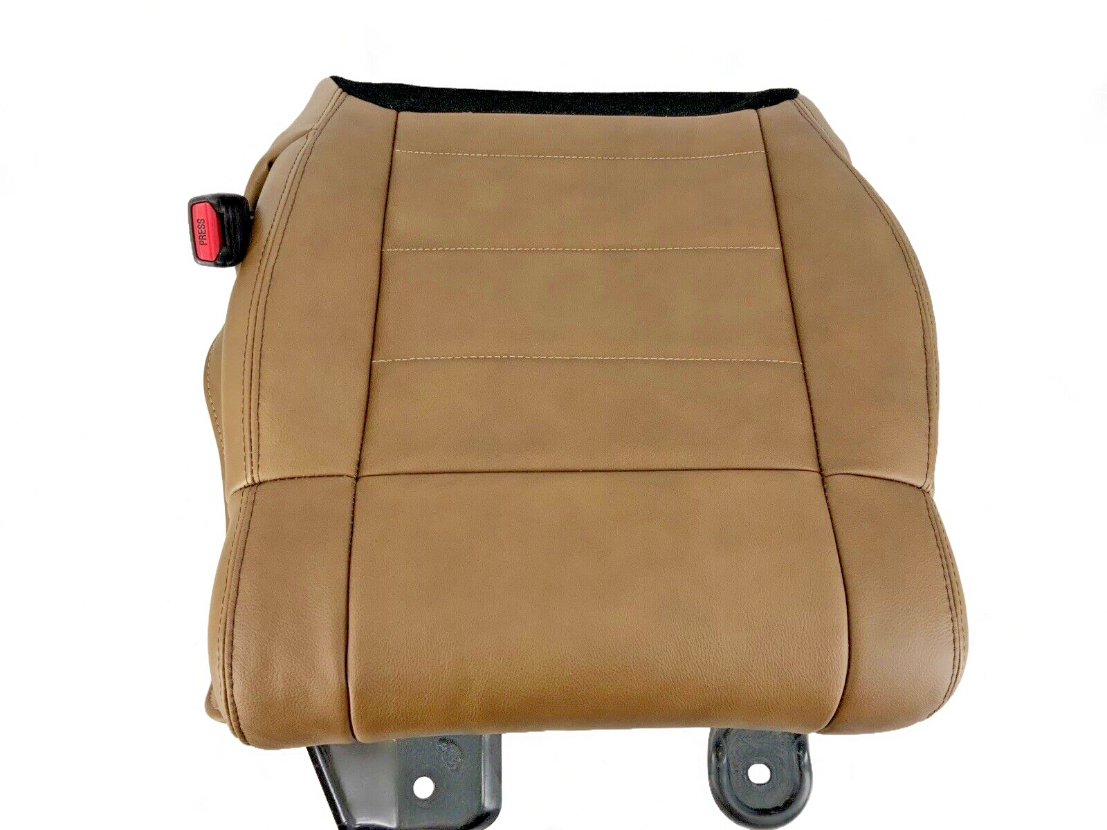2007 to 11 fits Jeep Wrangler Rubicon Driver Bottom Leather Cover Dk Saddle Tan