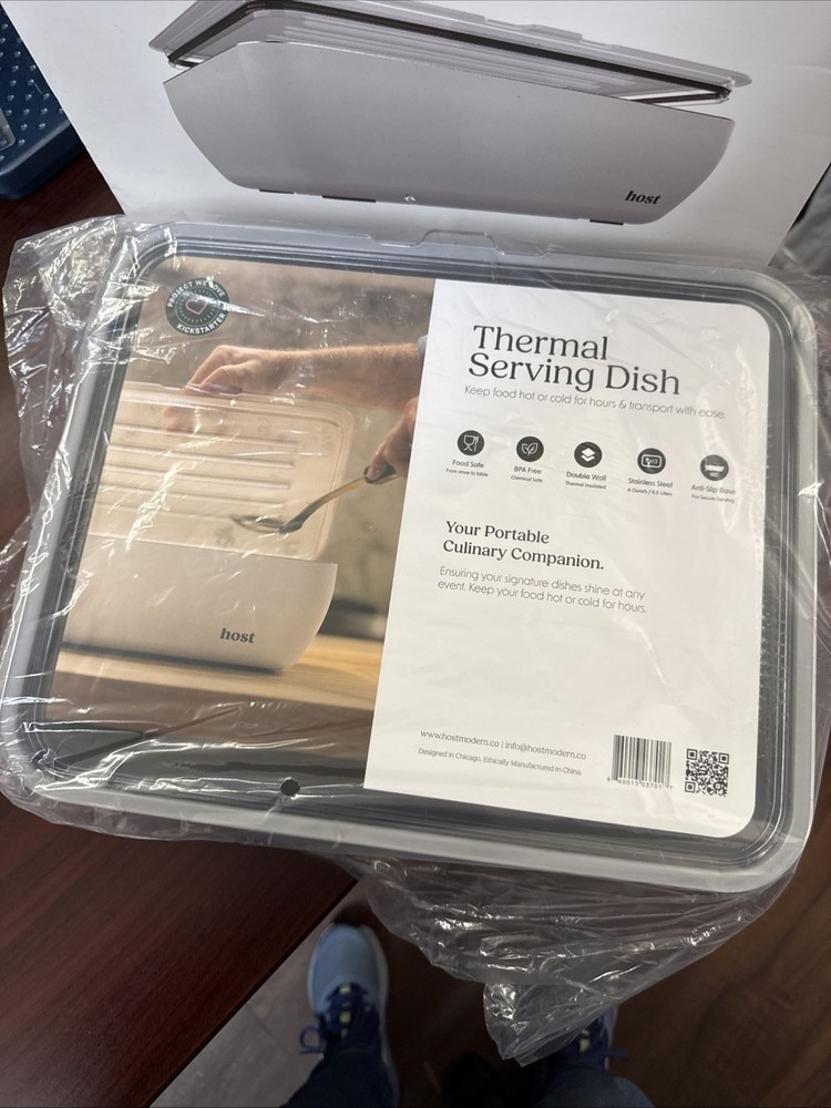 HOST MODERN THERMAL SERVING DISH NEW