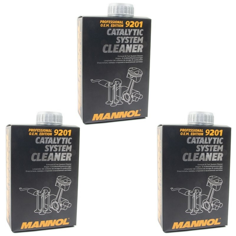 3 x Pack MANNOL 9201 CATALYTIC SYSTEM CLEANER 500 ml