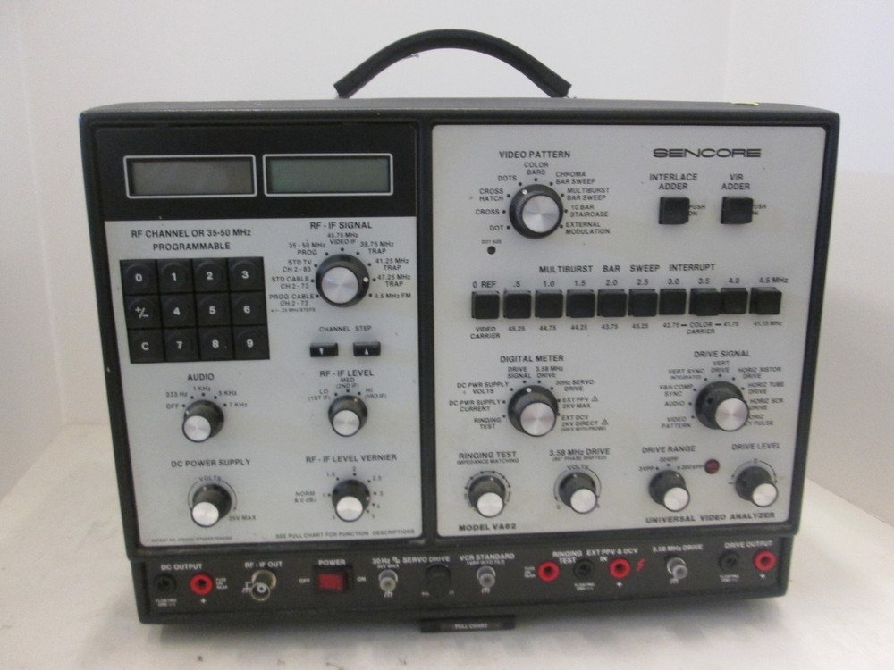 Sencore, Model VA62, Universal Video Analyzer, Used